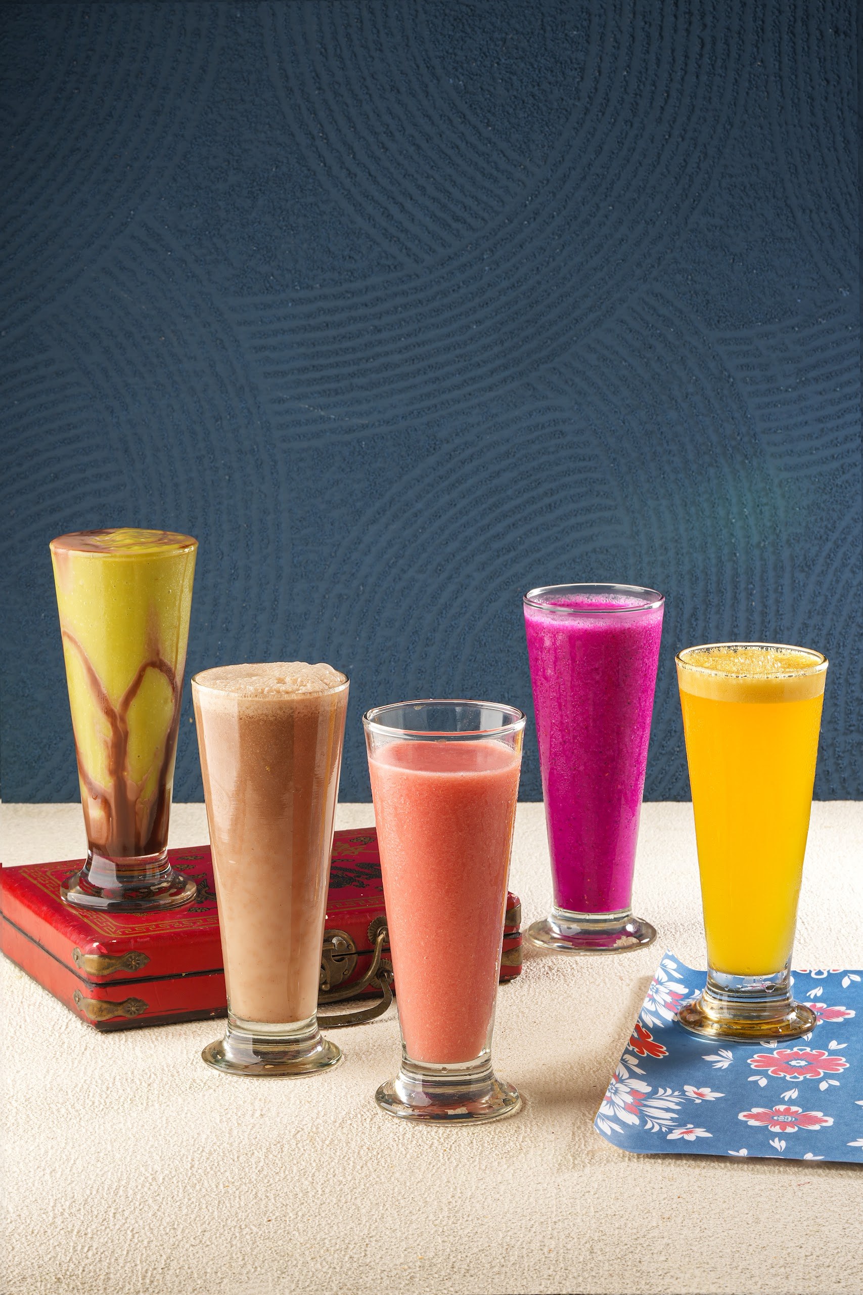 House drinks in tall glasses